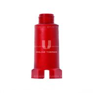 Заглушка удлиненная с НР, уплотнителем, красный O-ring 1/2