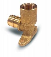 Водорозетка длинная латунь 20х1/2" ВР 10бар, t-95*C, с фланцем 