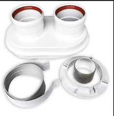 Адаптер моноблочный Ø60/100-Ø80/80 универсальный (TR.8004)