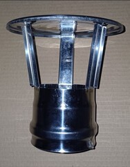 Наконечник вертикальный Ø80 нержавеющая сталь (TR.8074)