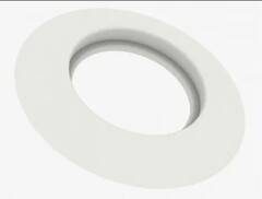 Декоративная манжета для трубы Ø125 мм (Белая) (TR.101)