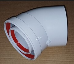 Колено 45 градусов, 80/125 (TR.12545)